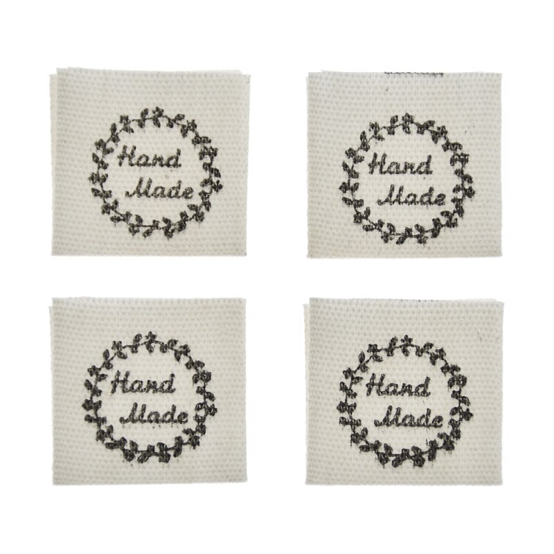 50PCS/pack Letter Pattern Cloth Labels DIY Handmad... – Grandado