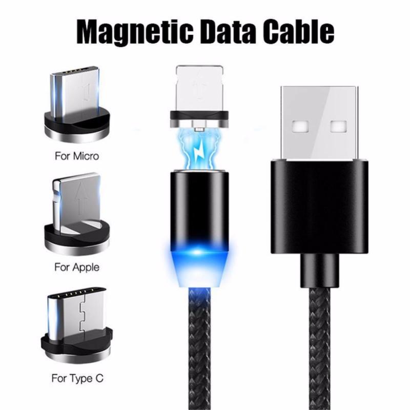 3in1 360 ° Magnetische Ronde Usb-kabel Snelle Opladen Magneet Charger Charge Micro Usb Kabel Mobiele Telefoon Kabel Usb koord