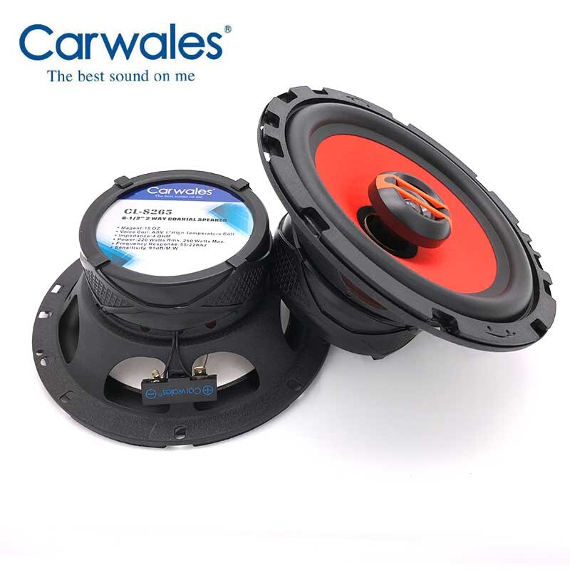 Universele 6.5 Inch 2 Way 250 W Auto Speaker Auto Auto HiFi Audio Full Range Frequentie Luidspreker Hoge Toonhoogte luidspreker