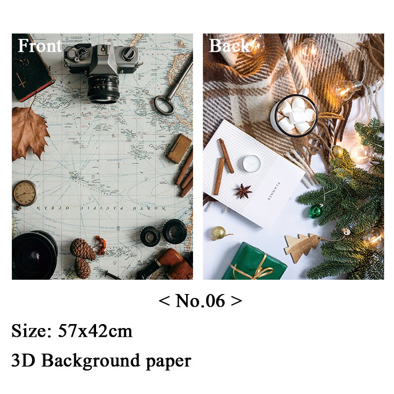 INS Photography Backdrops Material 2 Sided HD Cement Texture Cardboard Studio Photo Background Props Fotografia for Food Drink: 57x42cm  INS No.6