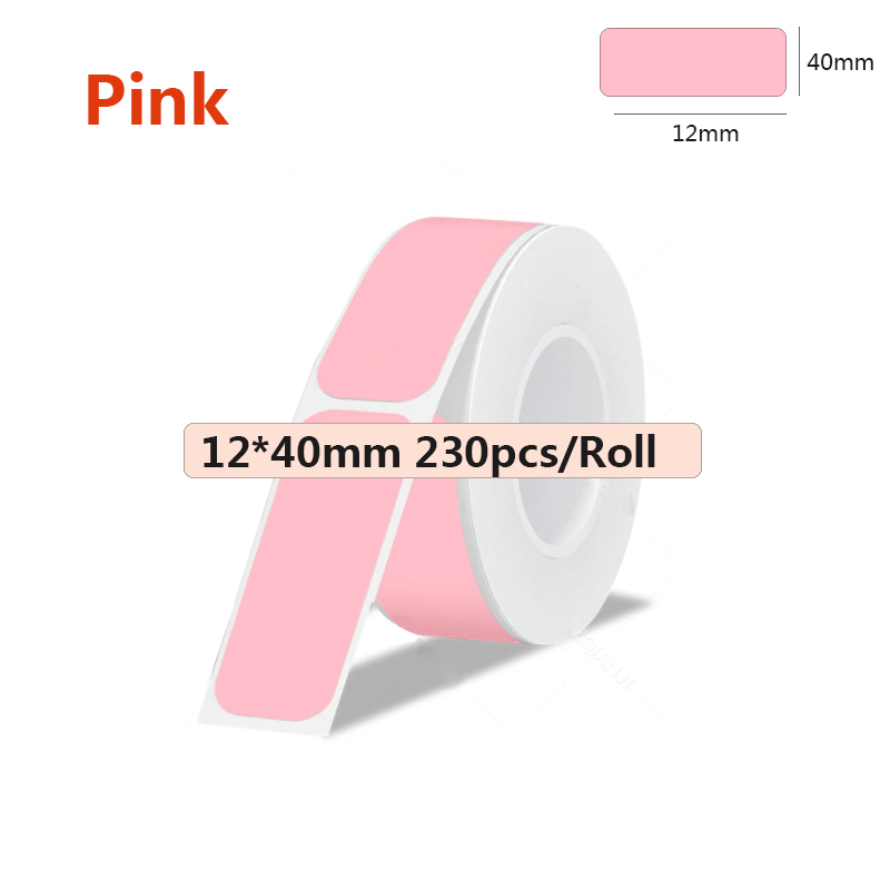 1 Rolle Bluetooth-Etikettendrucker Thermo-Etikettendrucker für MarkeID P15/P12 Phomemo D30 mit selbstklebendem Etikettenband Heimat Sekretariat: LC