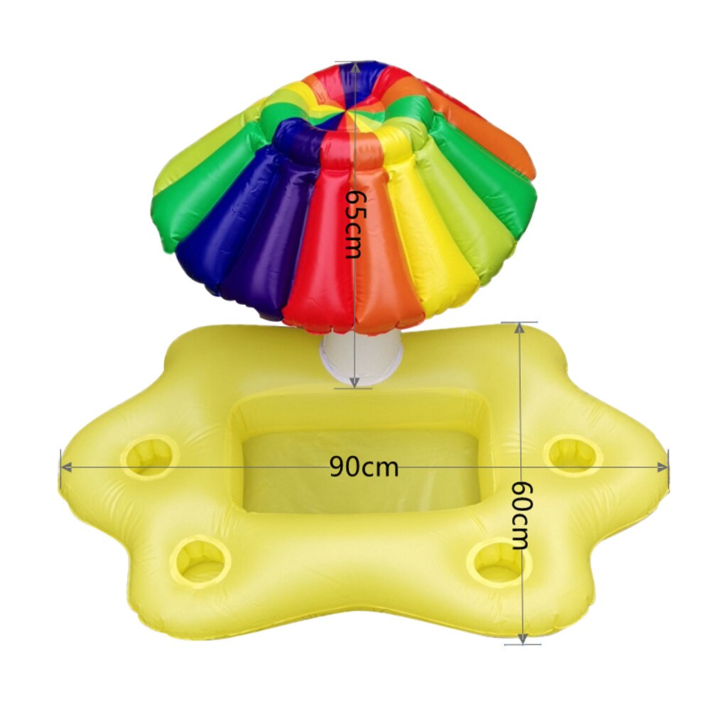 1Pc Inflatable Drink Float Floating Drink Tray Water Fruit Service Bar