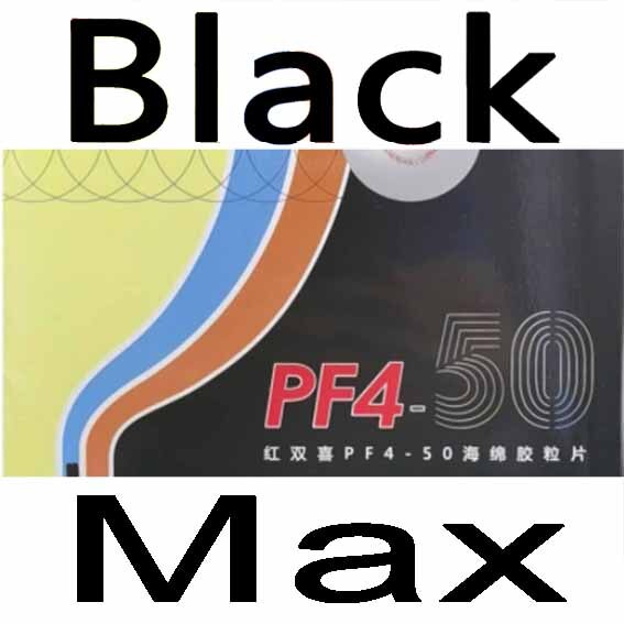Original dhs PF4-50 tênis de mesa borracha para ping pong raquete de tênis de mesa esporte entretenimento: PF4-50 Black Max