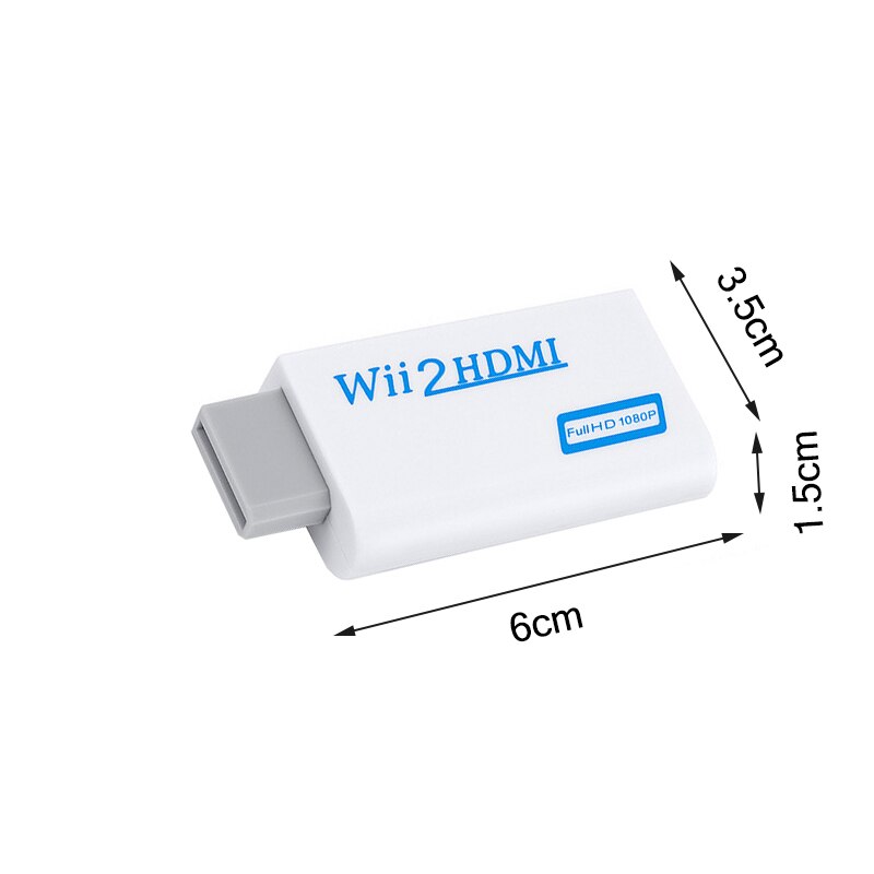 Full  hd 1080p wii to hdmi-compatible converter adapter, wii 2 hdmi-compatible converter, 3,5mm audio for pc hdtv monitor display