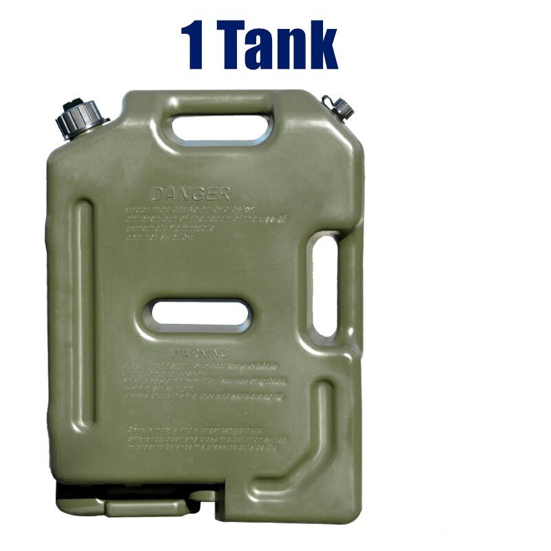 10l brændstoftank olie benzin diesel tank opbevaring ekstra til bil motorcykel lastbil campingvogn benzin benzin container brændstof jerrycan: 1 tank uden lås