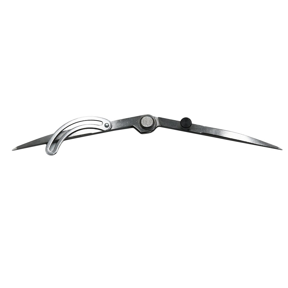 1 pçs medição espaçamento bússola ajustável artesanato de couro ferramenta rotativa ferramentas marcação couro scriber diy creaser ponto: 150mm