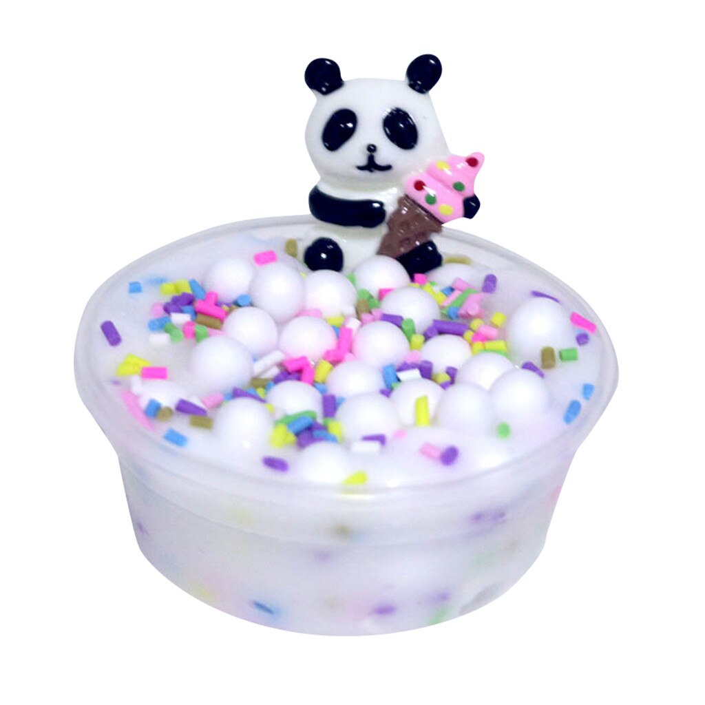 Panda Perlen Schleim Tonne Schlamm Spielzeug freundlicher Erwachsene betonen Linderung Plasticin Spielzeug Stimulieren Neugier der freundlicher детские игрушки: A