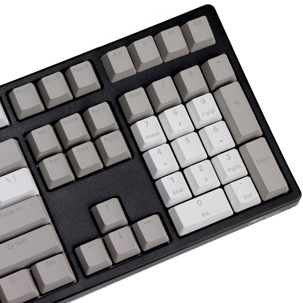 Retro Gray pbt Double Shot keycap oem Backlit Keycaps for Mechanical Keyboards 87 tkl 104 108 ansi Key caps