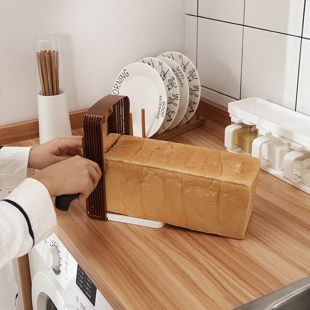 Toast Bread Slicer Plastic Foldable Loaf Cutter Ra... – Grandado
