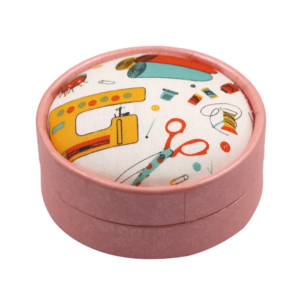 Portable Home Travel Sewing Kits Box Sewing Pattern Fabric Pincushion Needle Threader Threads Sewing Scissors Sewing Tools