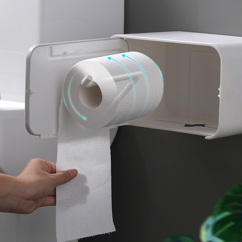 Waterdichte Toiletrolhouder Voor Toiletpapier Handdoekhouder Badkamer Opbergdoos Toiletrolhouder Badkamer Accessoires