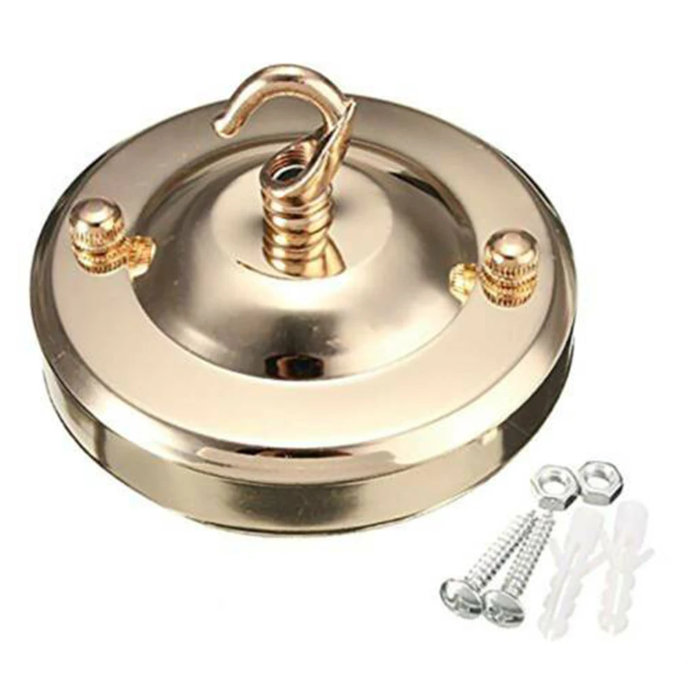 Lamp Deel Plafond Plaat Houder Montage Haak Licht Woonkamer Hanger Plaat Vervangingen Rose 10.5X6Cm Cafe Kroonluchter: Goud
