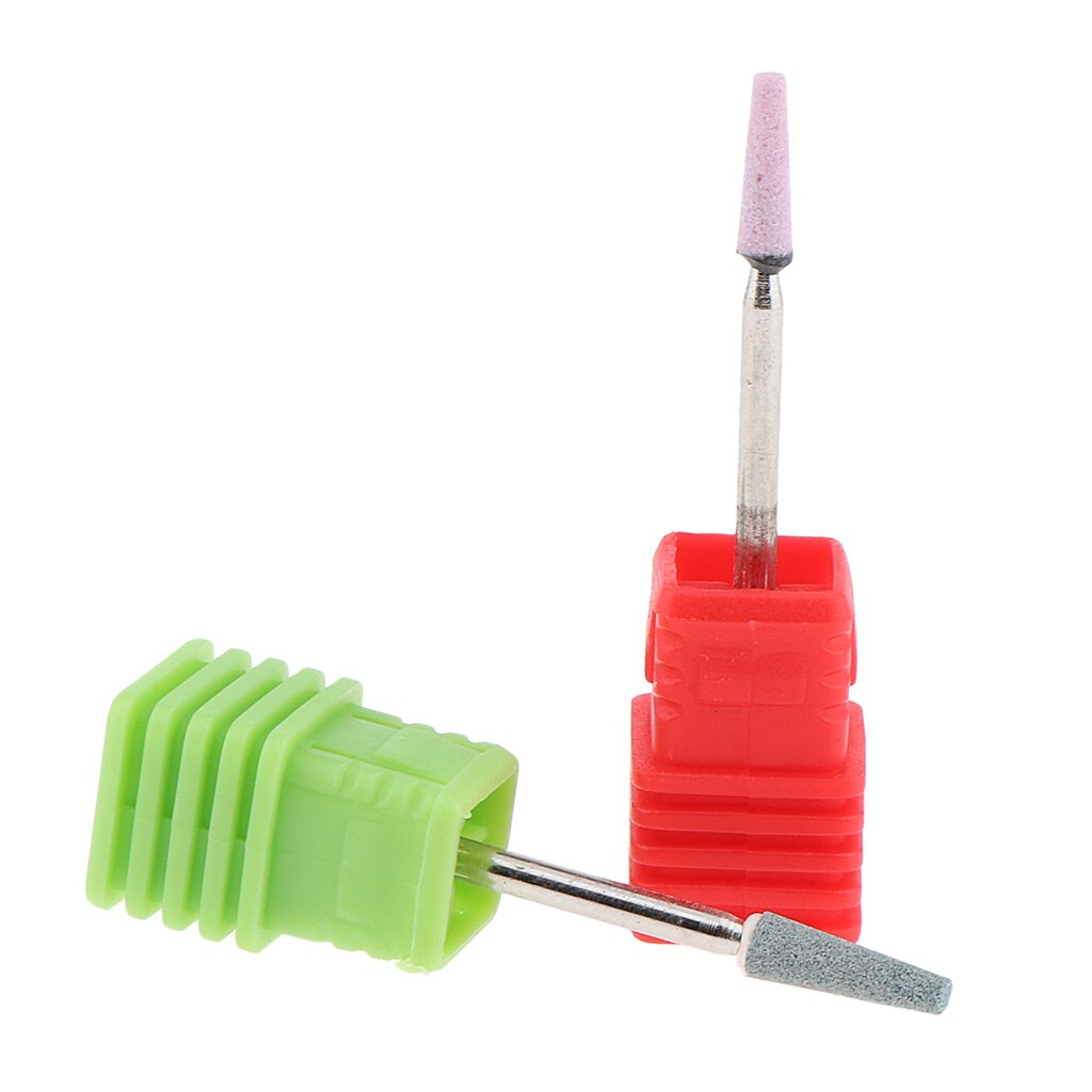 Ceramics Nail Art Drill File Bits Manicure Drill Bits 2 Pieces