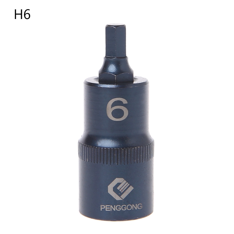 Hexagon Schroevendraaier Socket Multifunctionele Handgereedschap Boor Handje Socket H4 H5 H6 H7 H8 H10 H12 h14 H17: H6