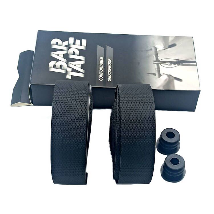Straße Fahrrad Lenker Band Fahrrad Anti-slip PU Radfahren Lenker Bar Band schwarz Mit Bar Plugs Ultraleicht straße Zubehör
