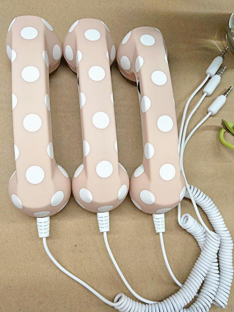 Nieuw-Universele vaste stijl Smartphone Telefoon Ontvanger Voorkomen Straling Retro Headset Vaste Telefoon Microfoon