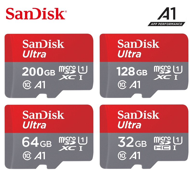SanDisk karta MicroSD 128GB 256GB 512GB karta pamięci SDHC/SDXC 32GB 64GB karta Class10 TF dla smartfonów drony monitorowanie wideo
