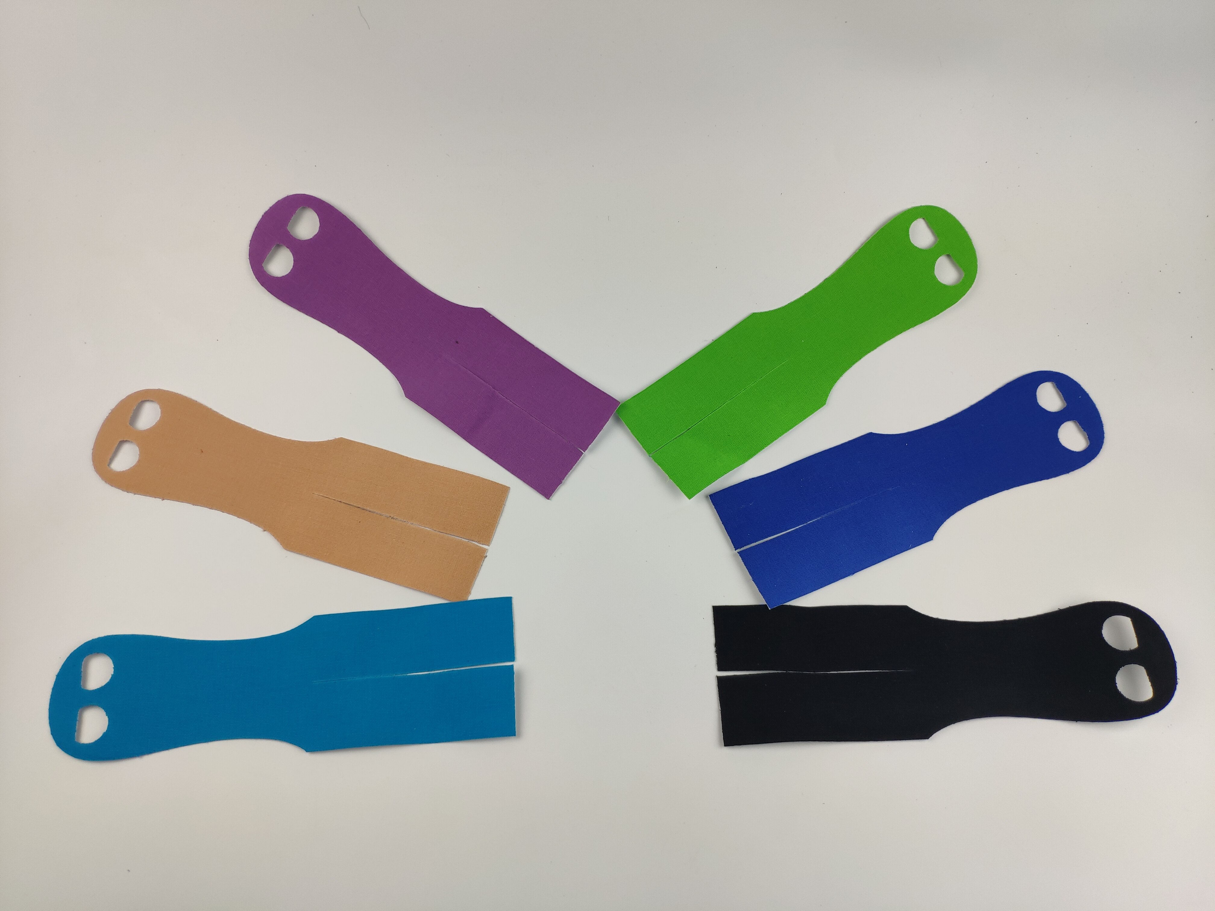 Hand Bescherming Atletische Haak Tape Grips Voor Power Schoon, gymnastiek-Zelfklevende-Huid Strak-Krijt En Zweet Vriendelijke: 10 Pair Multi colors