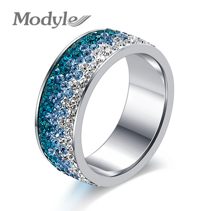 Modyle Zirkoon Ringen Clear CZ Goud-Kleur Ringen voor Vrouwen Mode-sieraden