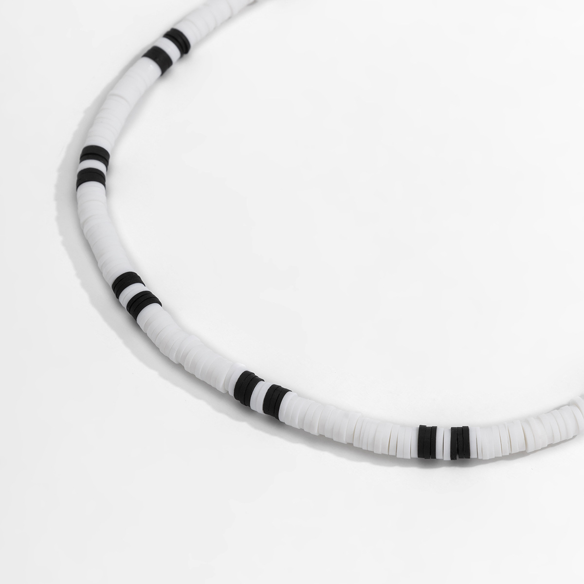 Tauam Zomer Wit Zwart Kleur Zachte Klei Kralen Choker Kettingen Voor Vrouwen Mannen Eenvoudige Minimalistische Kraag Kettingen Sieraden