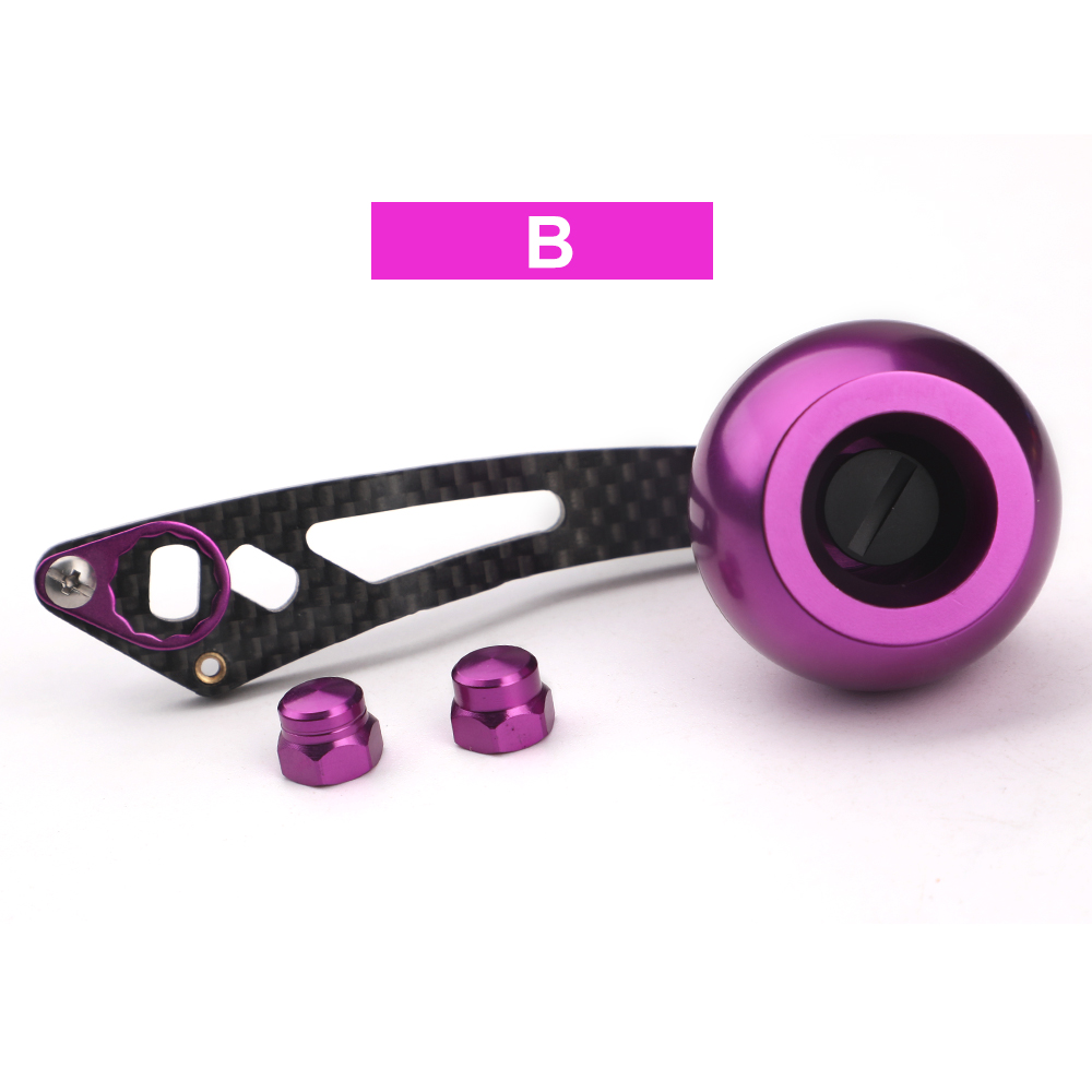 ROLLFISH Fishing Reel Handle Rocker Arm Carbon Fiber Light Weight 28g Ergonomic Multicolor Fishing Tools Accessories