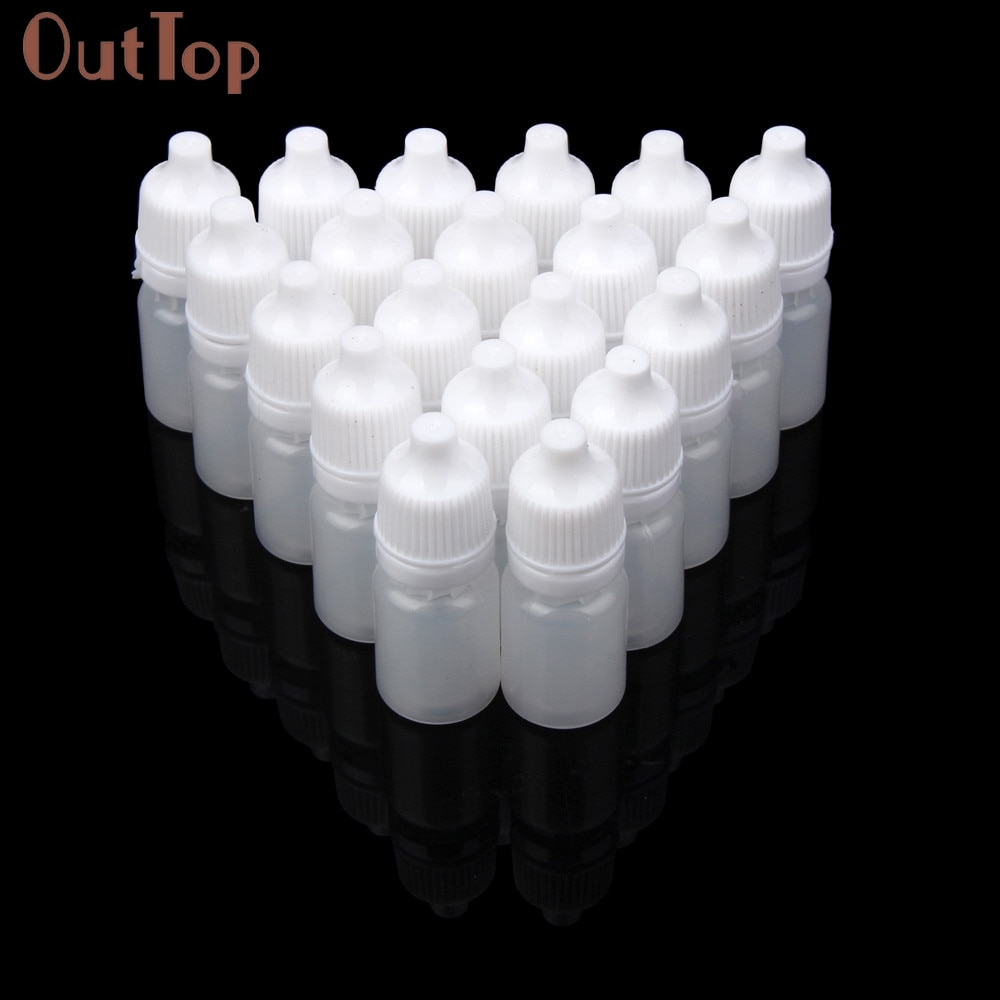 Outtop 50 Stuks 5 Ml/10 Ml/15 Ml/20 Ml/30 Ml/50 Ml lege Plastic Squeezable Dropper Flessen Eye Liquid Dropper Hervulbare Flessen 18mar29