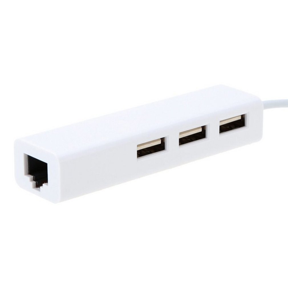 Usb Gigabit Ethernet Met 3 Port Usb C Hub 2.0 RJ45 Lan Netwerkkaart Usb Naar Ethernet Adapter Voor Ios pc RTL8152 Hub