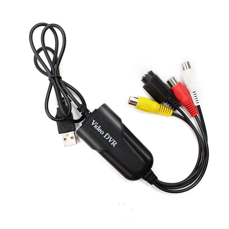 USB 2.0 Audio Video Capture Card Adapter VHS to DVD Video Capture for Windows 10/8/7/XP Capture Video