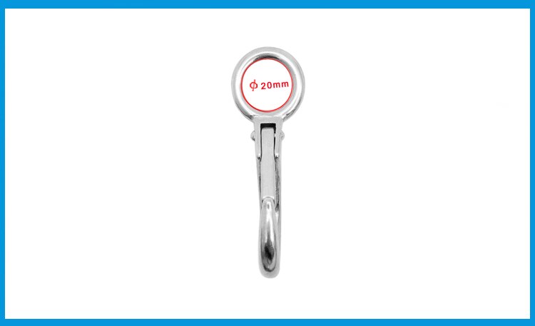 BSET MATEL Marine Grade 316 Rigid Loaded Fixed Eye Spring Clip Snap Hook Carabiner Marine Hardware Accessories for Boats Sailing