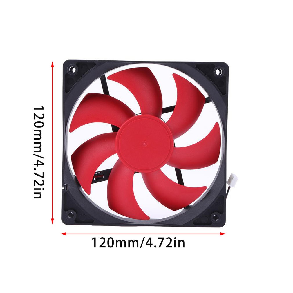 Portable Computer Double Head 12CM PC Computer CPU Cooling Fan Cooler Super Quiet Silent CPU Cooling Fan for PC