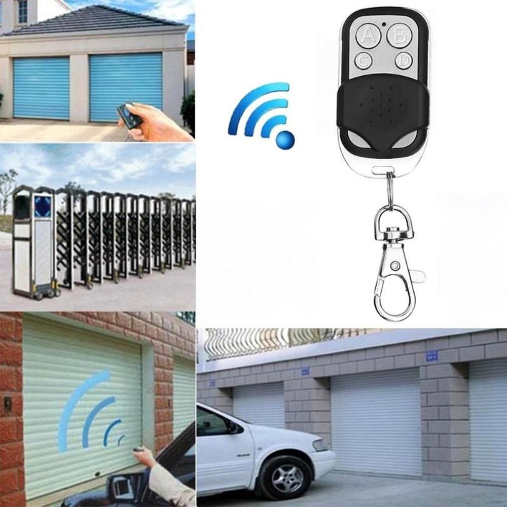 ABCD Wireless RF Remote Control Fob 433 MHz Electric Cloning Universal Gate Garage Door Remote Control Key Fob Controller