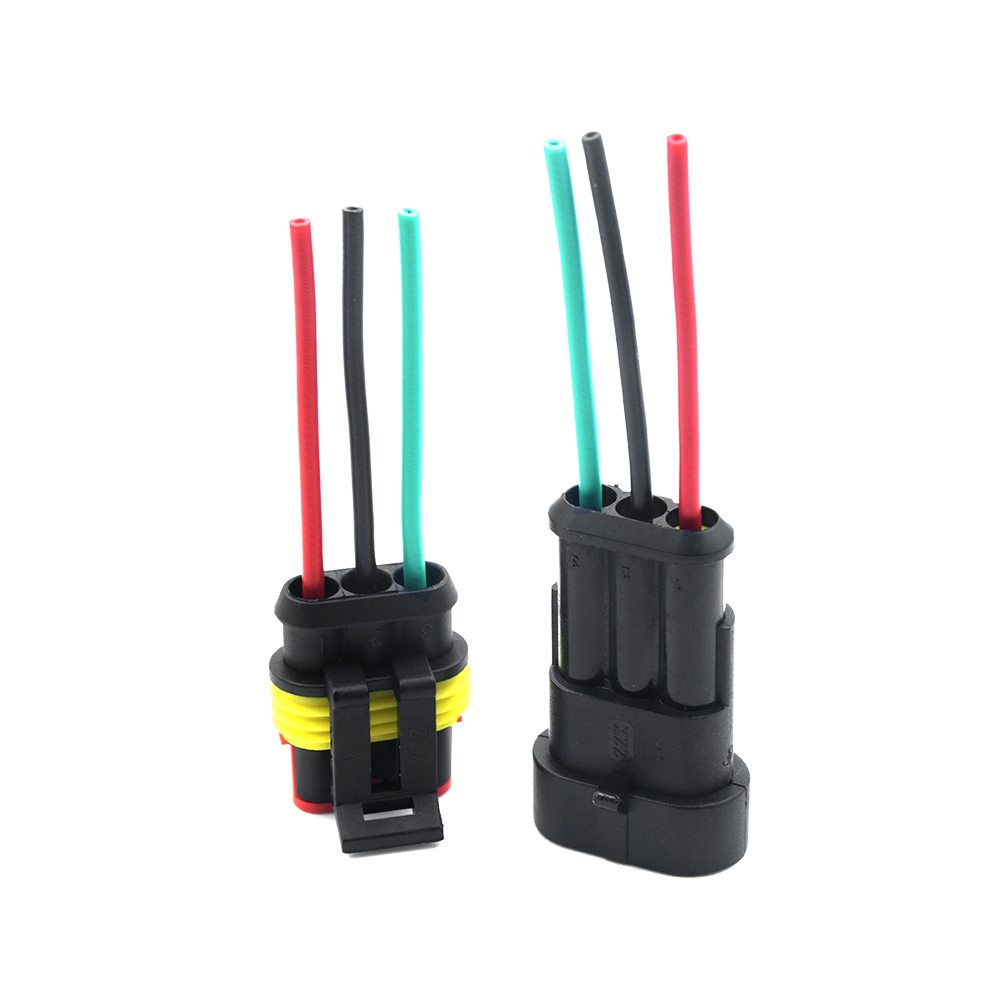 1set AMP 1/2/3/4/5/6 Pin Way Wire harness for Car Motorcycle Waterproof Electrical Auto Connector Male Female Car Plug Connector