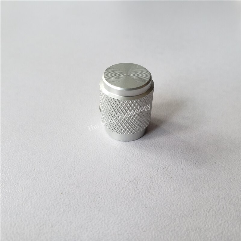 5 stk aluminium knoppotentiometer knopkappe riflet 12.5*16*6mm sorte switch cap encoder til forstærker komfur tilbehør