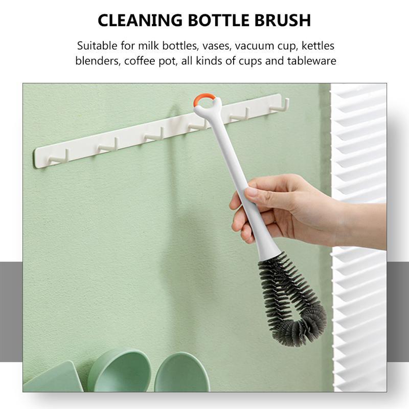 Spazzola per biberon lunga per biberon spazzola per la pulizia delle bottiglie per il lavaggio