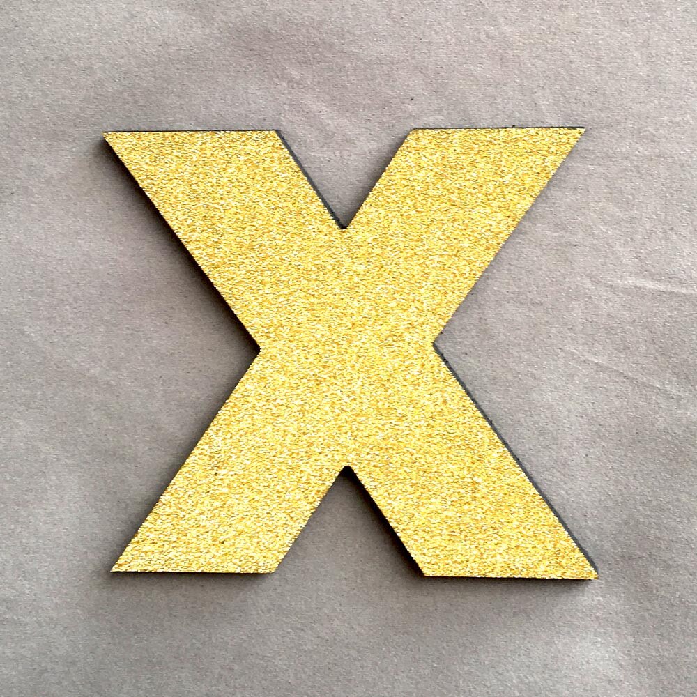 DIY Foam Letters Gold Alphabet Sticker Wedding Birthday Party Home Decorations: X