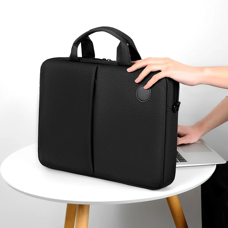 Solid Color Simple And Lightweight Portable Laptop Bag, Portable Business Trip Waterproof Computer Protective Case