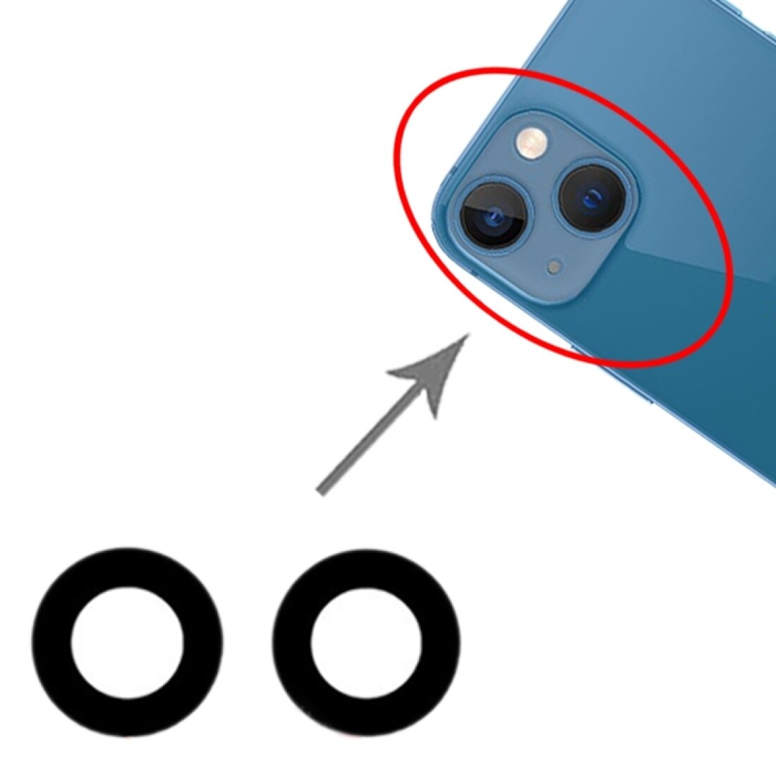 Back Camera Lens Voor Iphone 13 Mini