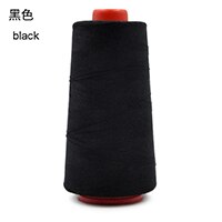 1pc 3000 yards overlocking symaskine industriel polyester tråd 40s/2 håndlavet håndarbejde materiale 20 farver tilgængelige: Sort