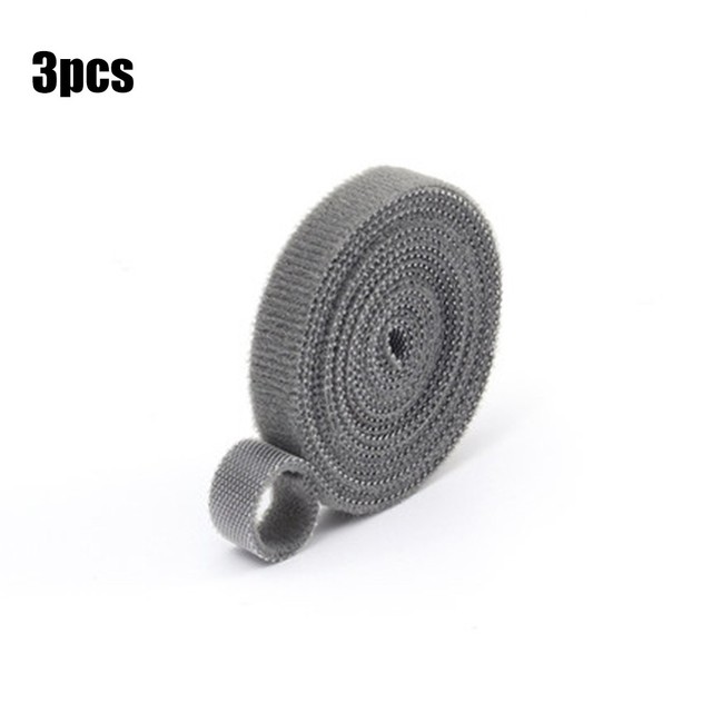 Lazos de nailon para plantas, 5m, lazo de Velcro para jardín, cinta con forma de planta, gancho, lazo de caña de bambú, accesorios de jardín: GRAY
