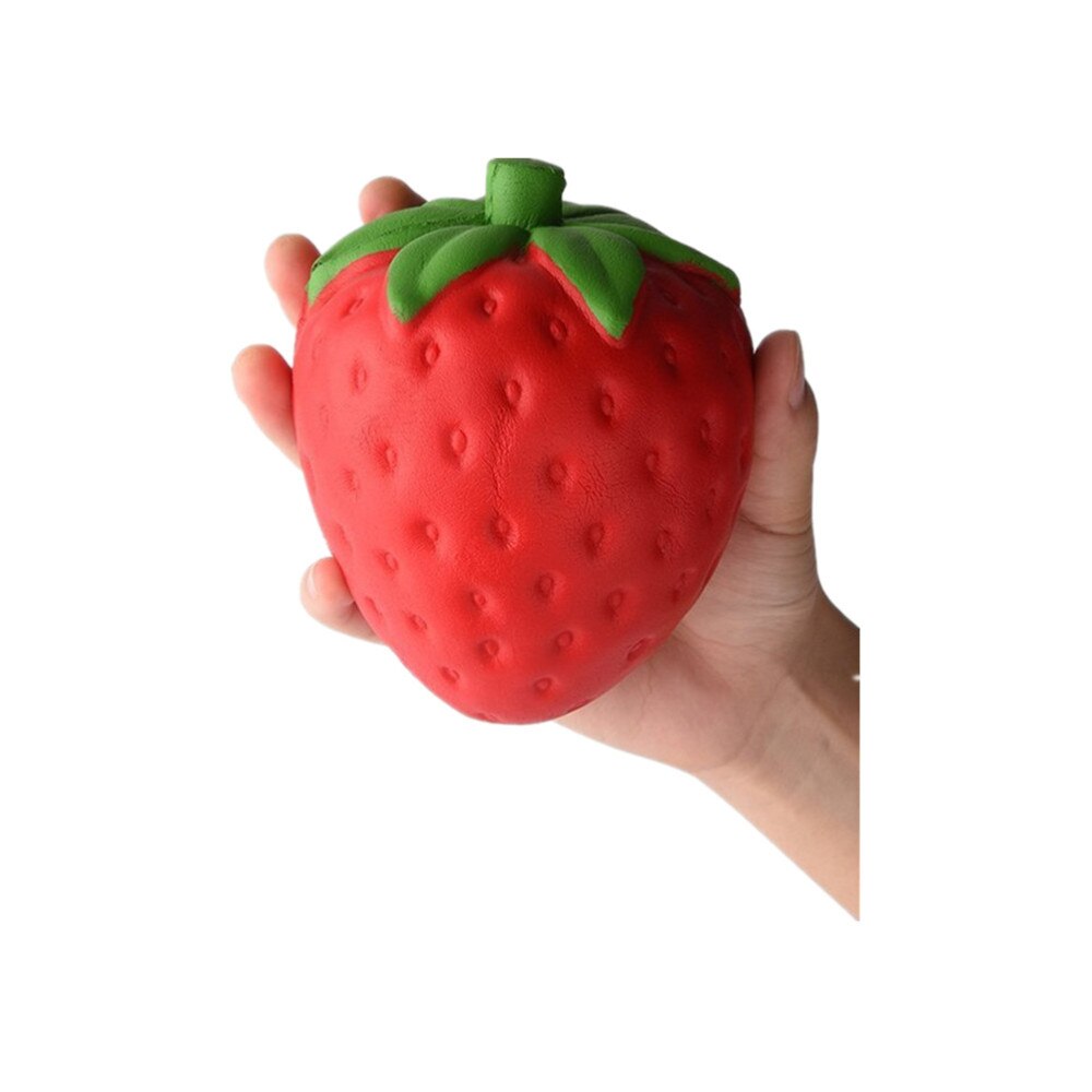 Kawaii Cute Strawberry Jumbo Soft Foam Stress Relief Toy Scented Slow Rising Squeeze Vent Toy