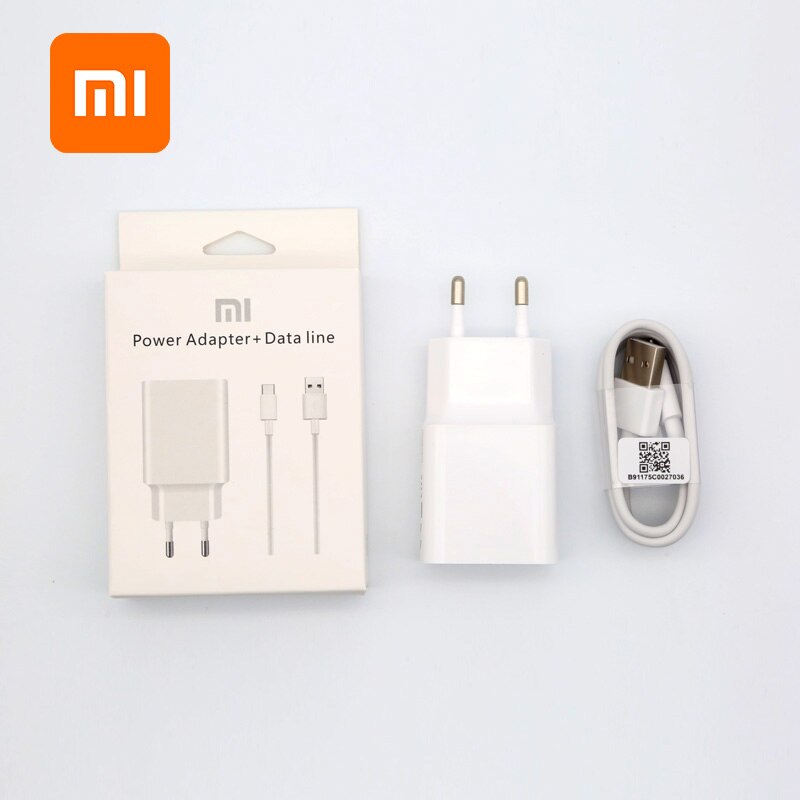 Xiaomi 18W caricabatterie rapido QC 3.0 caricatore USB tipo-c per Xiaomi Redmi note 7 8 Pro 9 S Redmi 7 8 8A 6A Mi 8 Lite Mi 9 SE 9t Max 3 A3: White and BOX