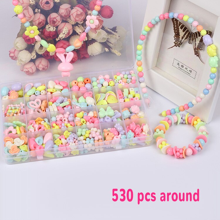 13 arten DIY Handgemachte Perlen Spielzeug mit Zubehör einstellen Mädchen Weben Armbinde Schmuck, Der Spielzeug Pädagogisches Spielzeug für freundlicher: G