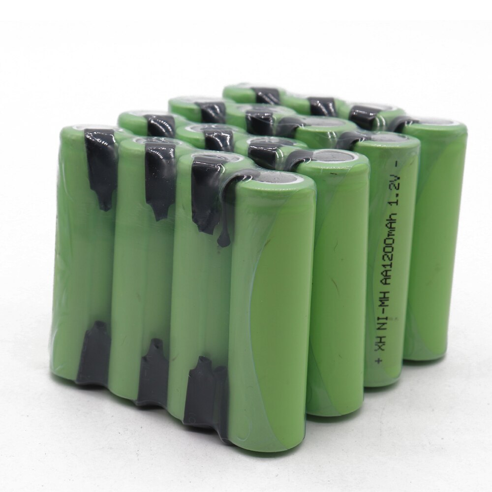 100% Original 1.2V AA battery 1.2V Rechargeable Battery, 1200mah, AA NiMH, with Solder Pins, DIY Electric Toothbrush Shaver