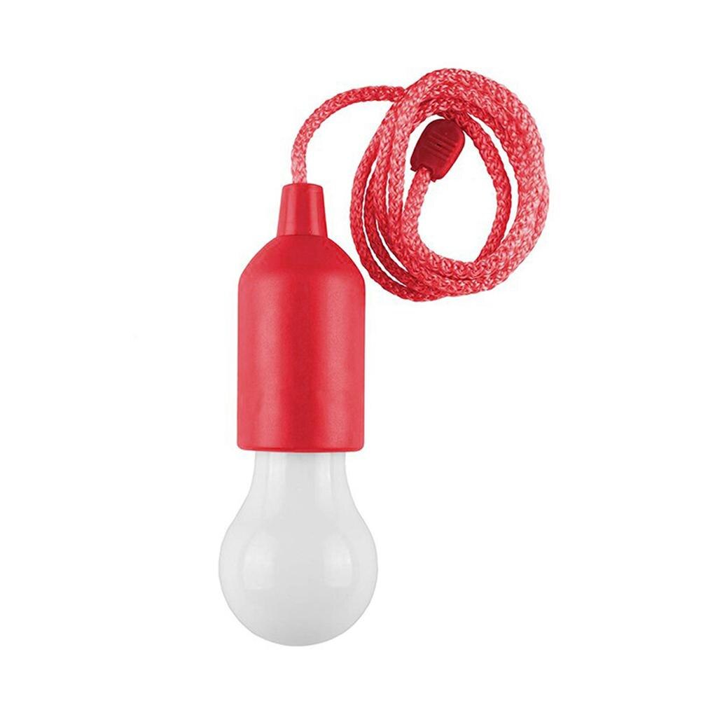 Creatieve Opknoping Lichten Outdoor Camping Tent Lamp Batterij Aangedreven Cord Lamp Hanglamp Tuin Licht Woondecoratie: Red