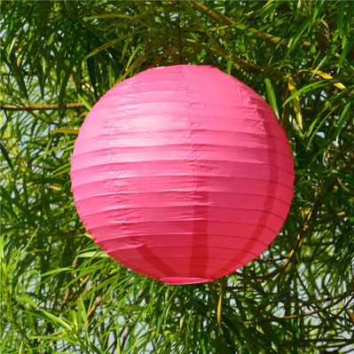 10 stücke Hochzeit Dekoration Weiß Runde Chinesische Laterne Geburtstag Dekoration Lieferungen Papier Lampe Laternen Party Decor: Rose red 10pcs
