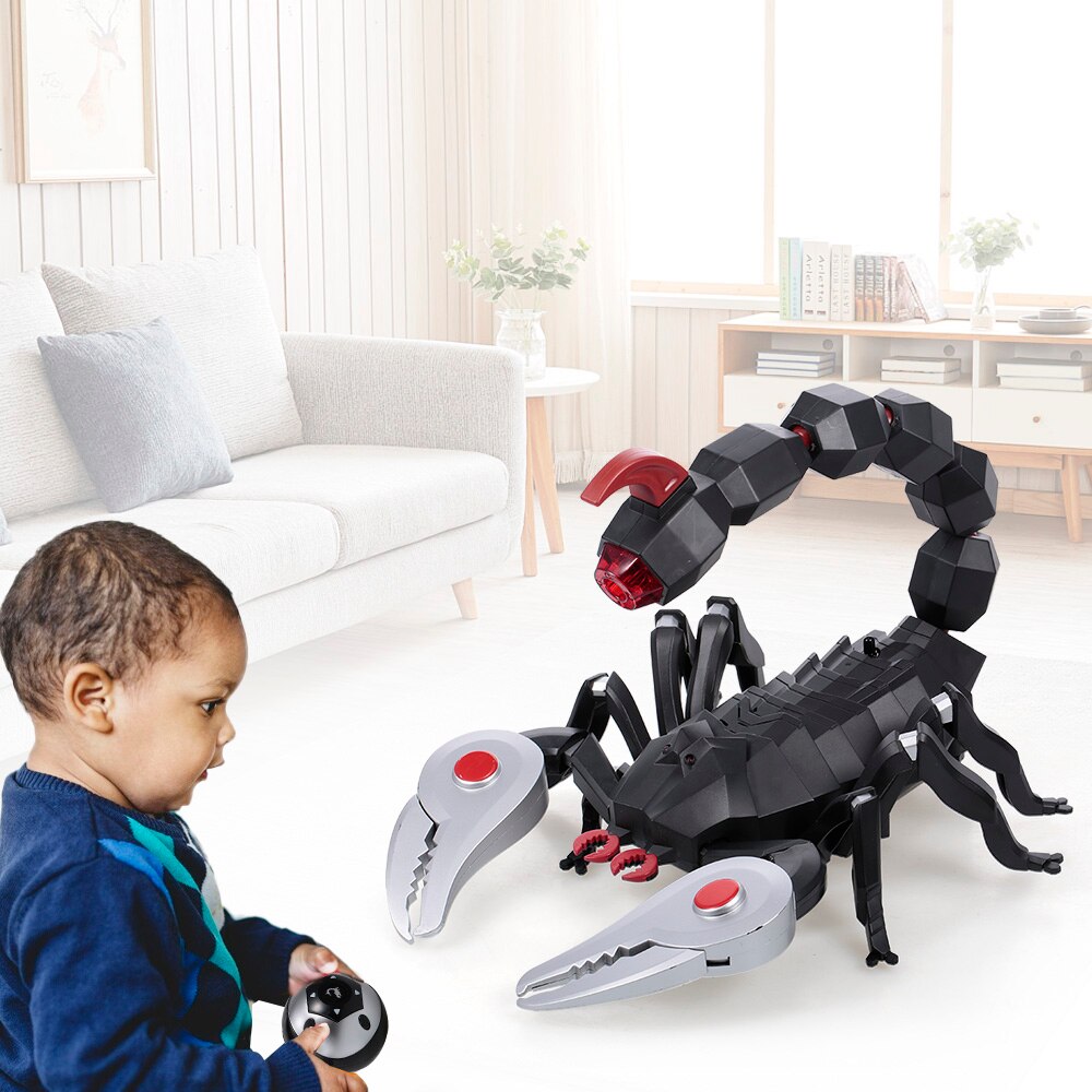 Rc dyr  fk503a infrarød fjernbetjening scorpion røg effekt spray vand scorpion rc dyr legetøj til børn