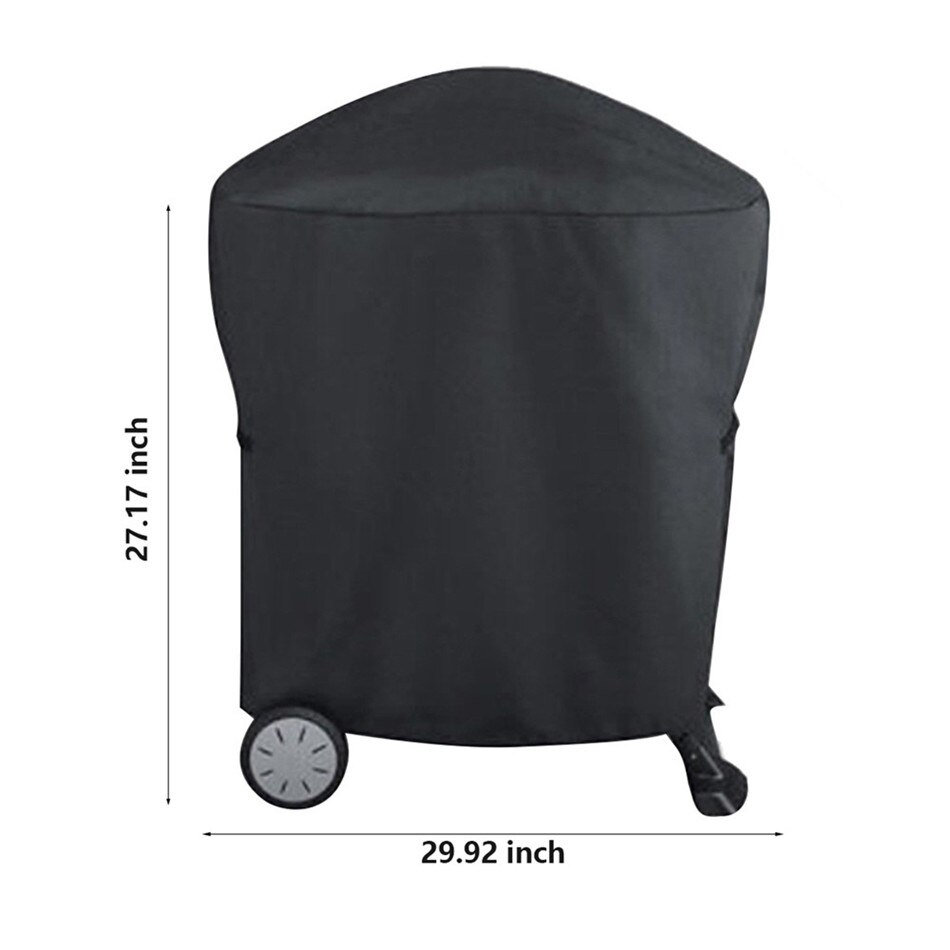 Polyester Stof Bbq Grill Cover Waterdichte Bbq Rolling Winkelwagen Grill Covers Voor Weber Q1000 Q2000 Serie