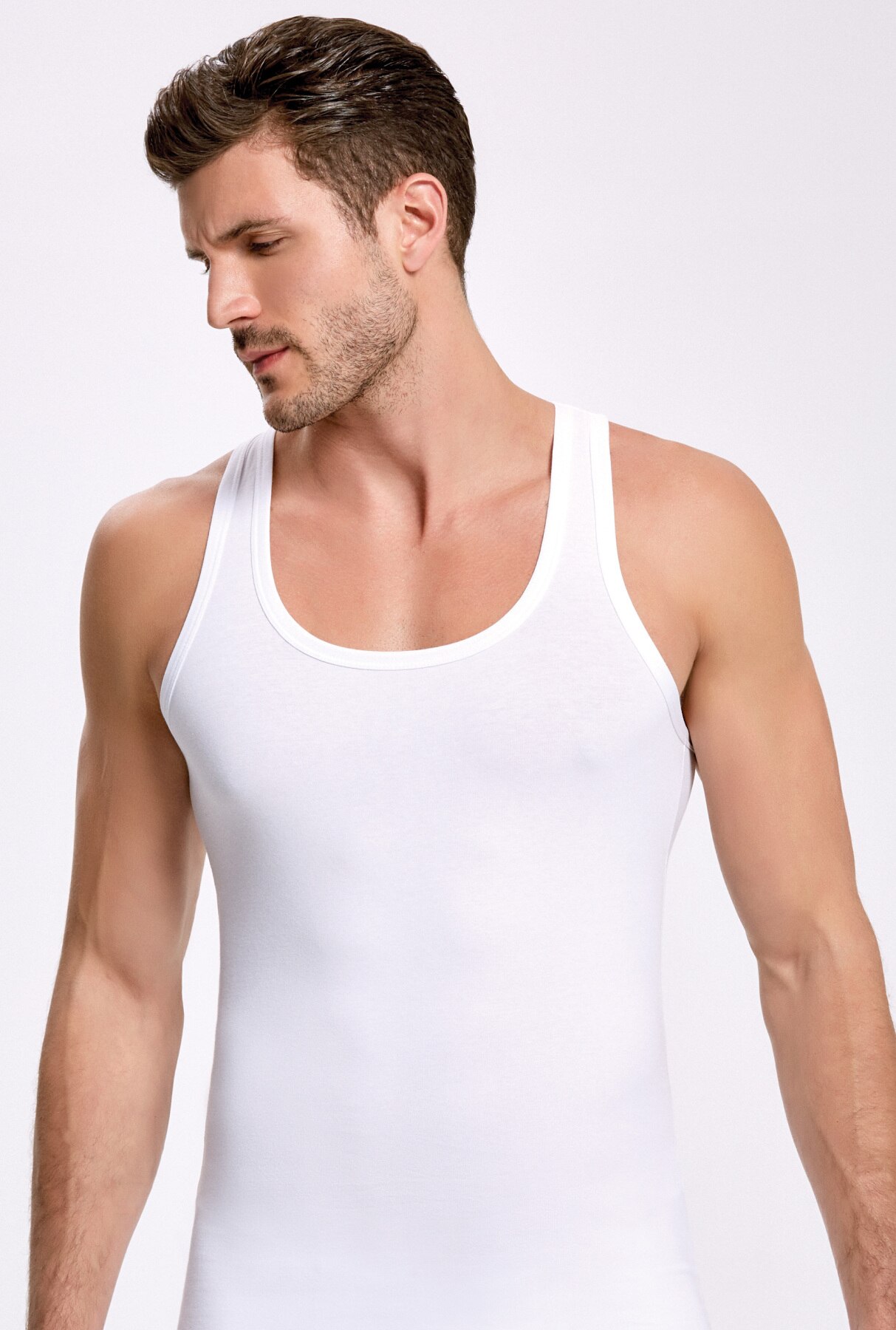 ILKE 1615 LİKRALI ATHLETE ATHLETE 3 PCS: White / L