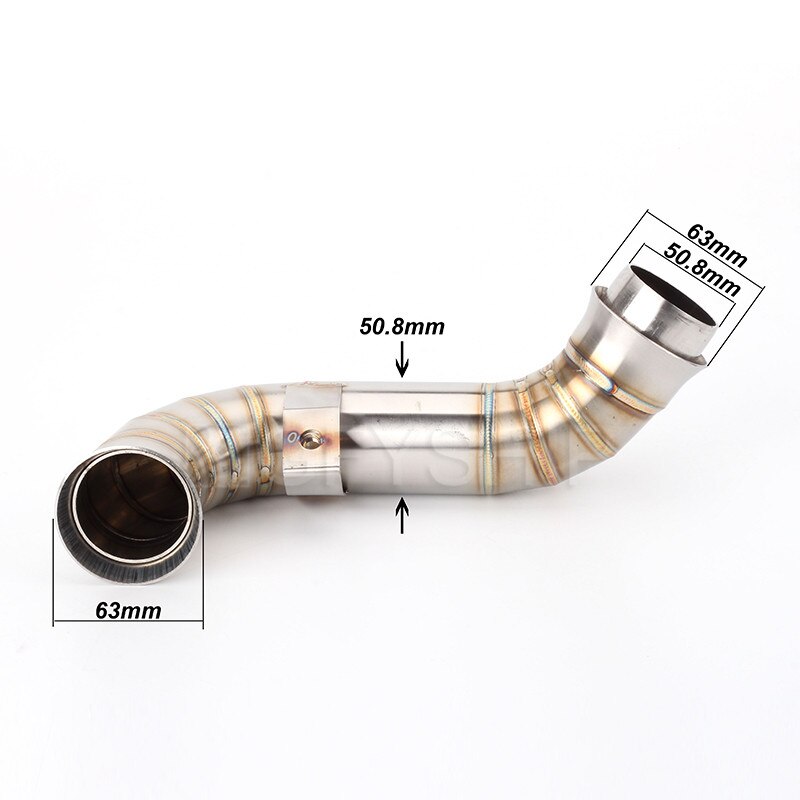 For KTM 790 Adventure / R 790 Adventure R / Rally Decat Pipe Motorcycle Exhaust Link Pipe Escape Catalyst Delete Pipe