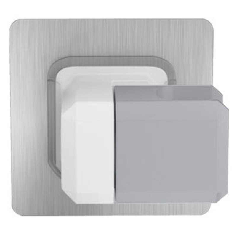 Wall Mounted Shower Head Bracket Self-adhesive Shower Holder Shower Fixture Base Strong Bearing Capacity Easy to Install: grey